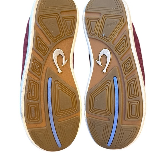 OluKai Red Sneakers Lightweight Breathable Design - Picture 4 of 5